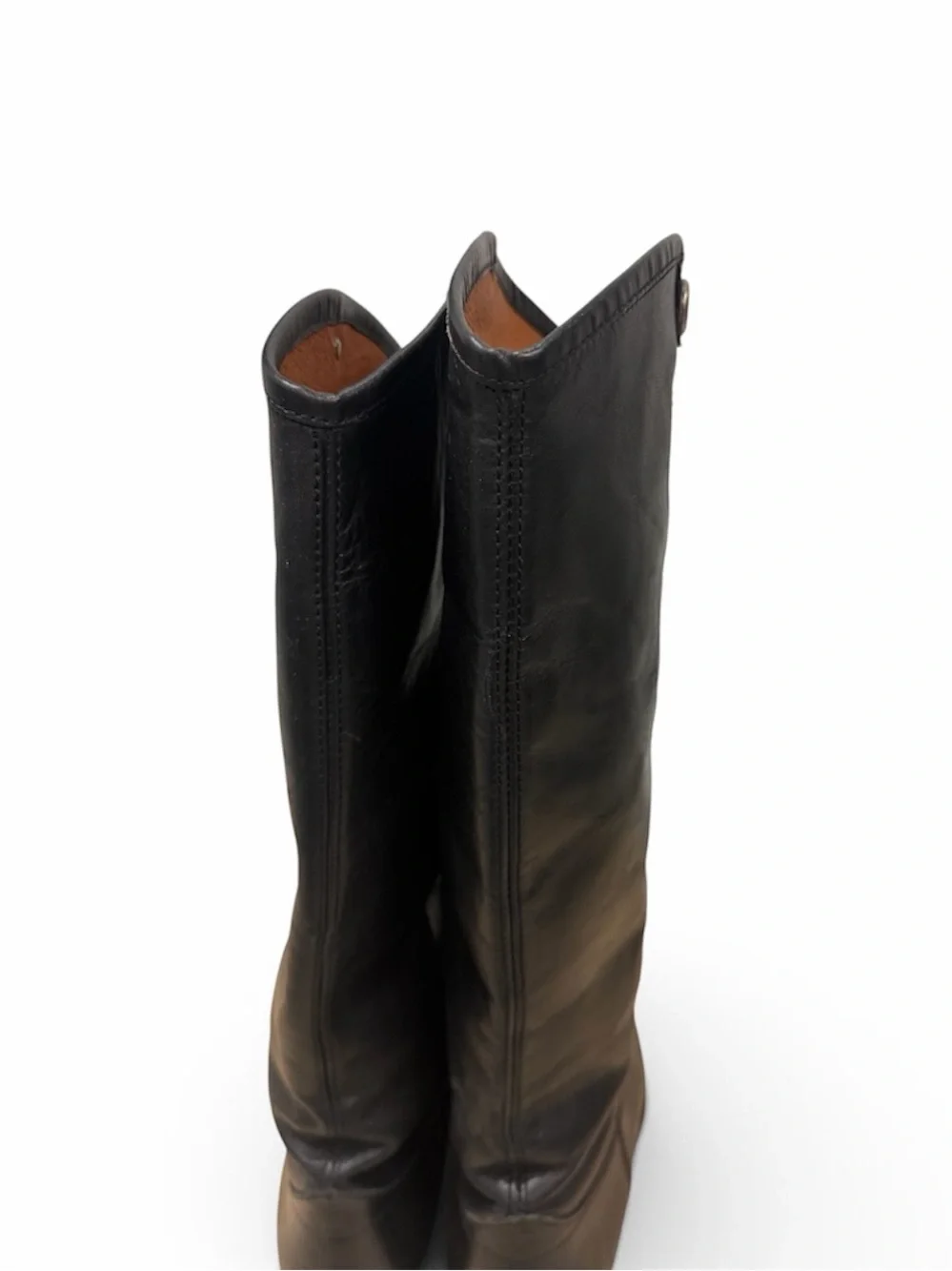 Frye Melissa Button II Boots in Black, size 9B.